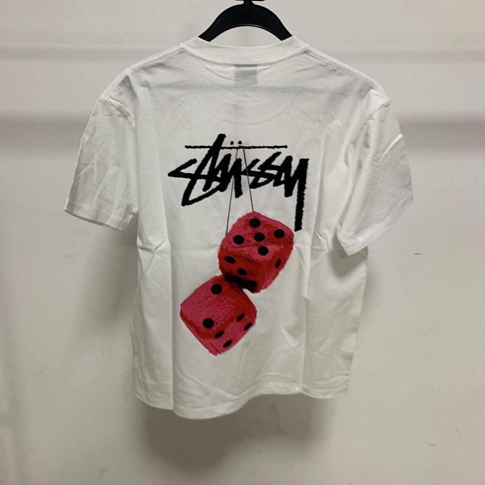 Stussy Tee with Red Dice Graphic